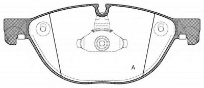 OPEN PARTS bpa141400 -  Комплект тормозных колодок, дисковый тормоз